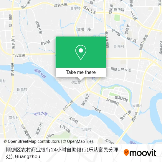 顺德区农村商业银行24小时自助银行(乐从富民分理处) map