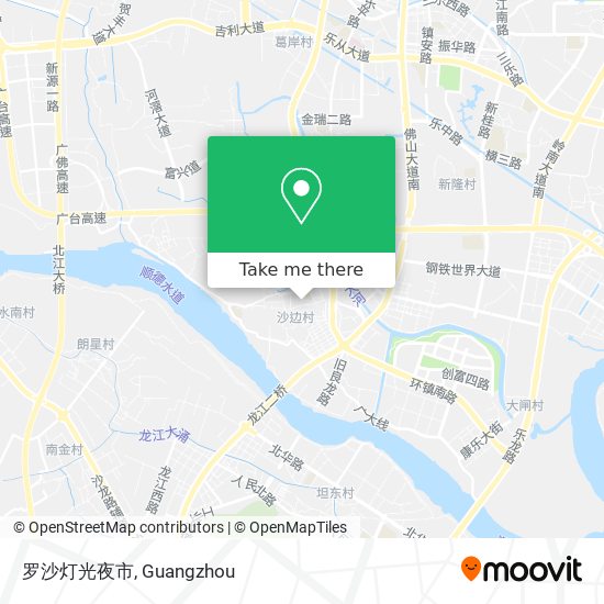罗沙灯光夜市 map