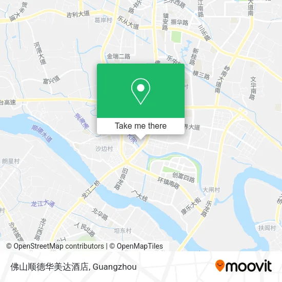 佛山顺德华美达酒店 map