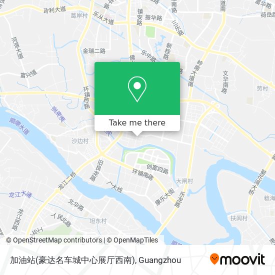 加油站(豪达名车城中心展厅西南) map