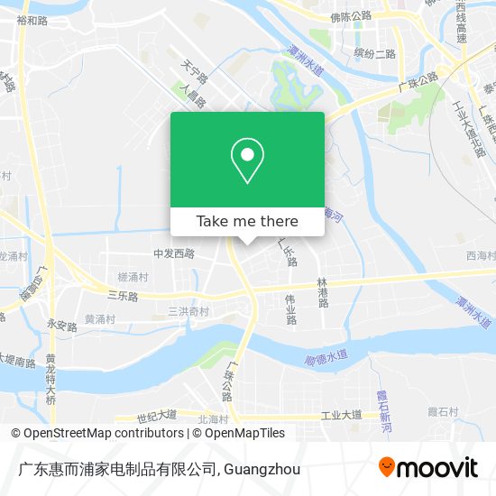 广东惠而浦家电制品有限公司 map