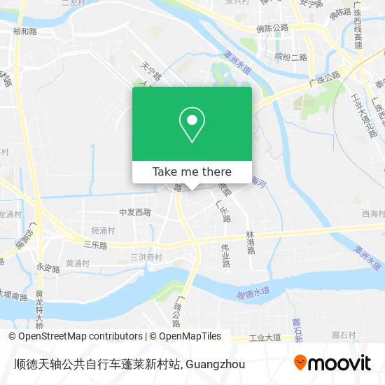 顺德天轴公共自行车蓬莱新村站 map
