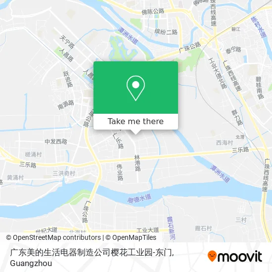 广东美的生活电器制造公司樱花工业园-东门 map