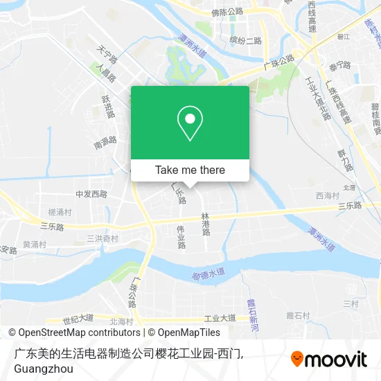 广东美的生活电器制造公司樱花工业园-西门 map