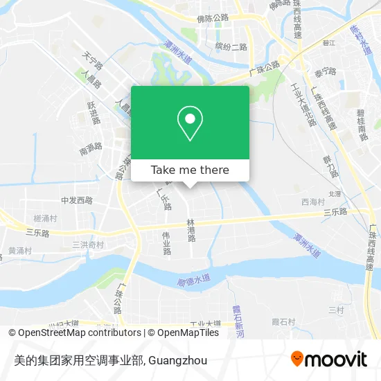 美的集团家用空调事业部 map