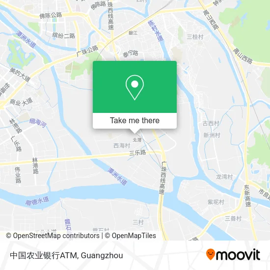 中国农业银行ATM map