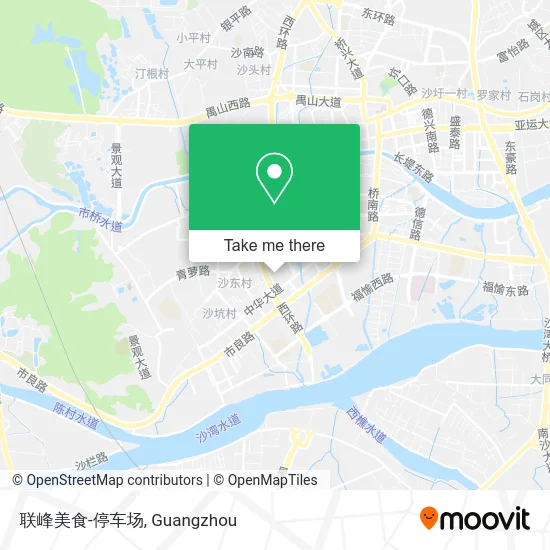 联峰美食-停车场 map