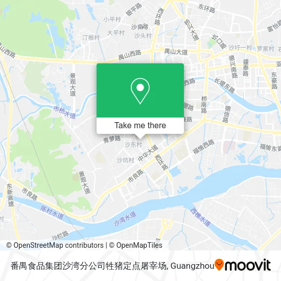 番禺食品集团沙湾分公司牲猪定点屠宰场 map