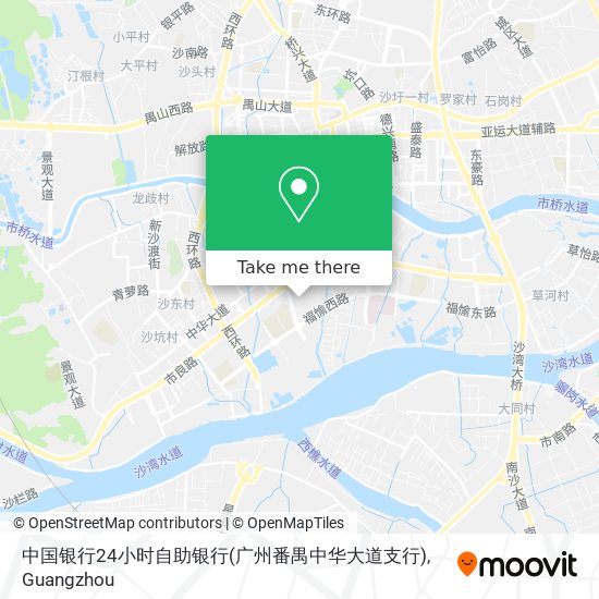 中国银行24小时自助银行(广州番禺中华大道支行) map