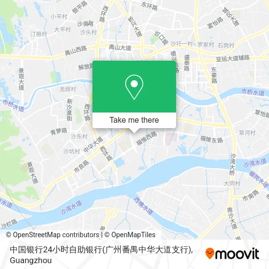 中国银行24小时自助银行(广州番禺中华大道支行) map