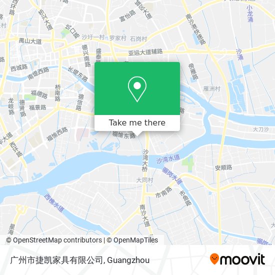广州市捷凯家具有限公司 map
