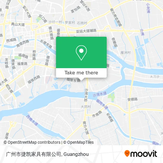 广州市捷凯家具有限公司 map