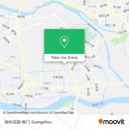 丽的花园-南门 map