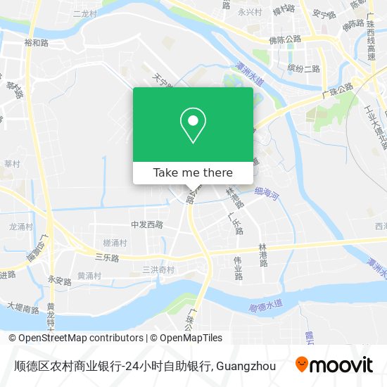 顺德区农村商业银行-24小时自助银行 map