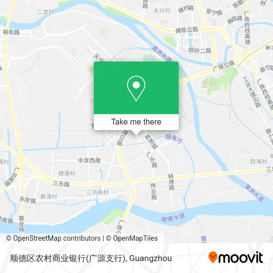 顺德区农村商业银行(广源支行) map