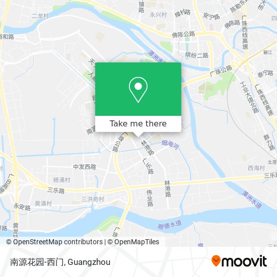 南源花园-西门 map