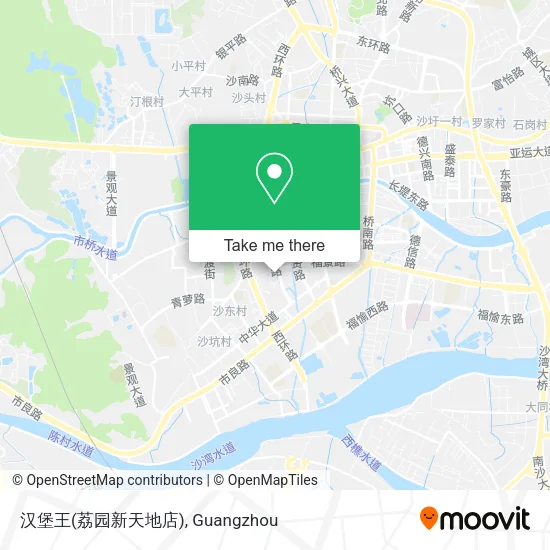 汉堡王(荔园新天地店) map