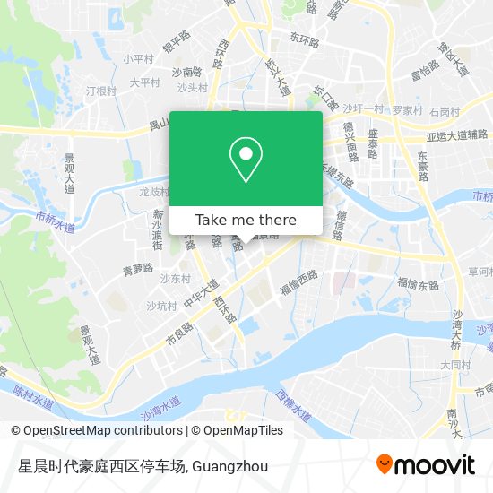 星晨时代豪庭西区停车场 map