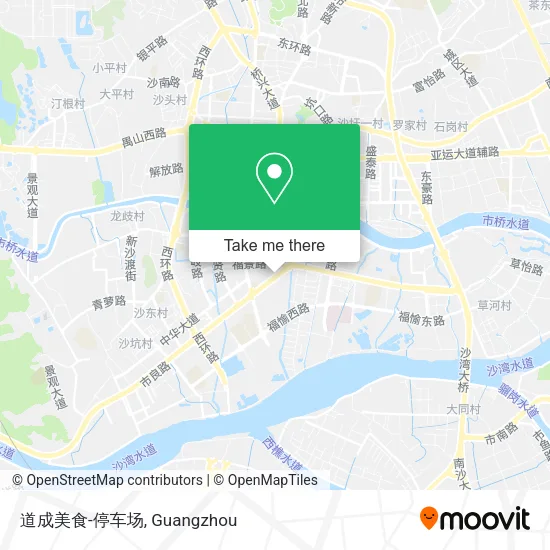 道成美食-停车场 map