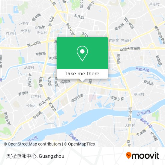 奥冠游泳中心 map