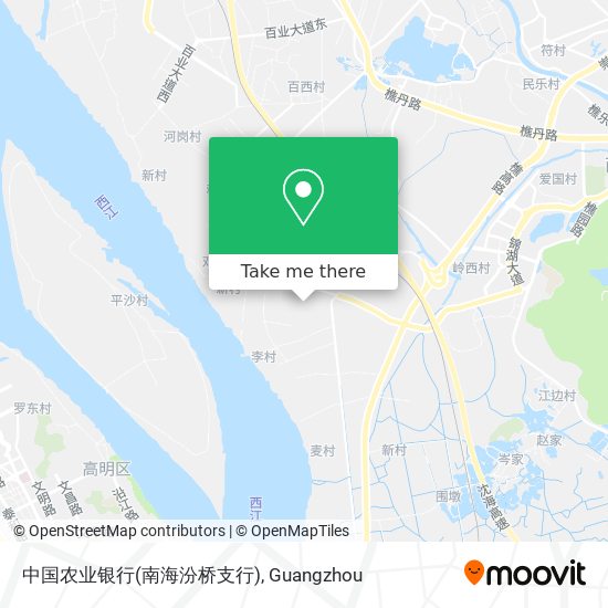 中国农业银行(南海汾桥支行) map