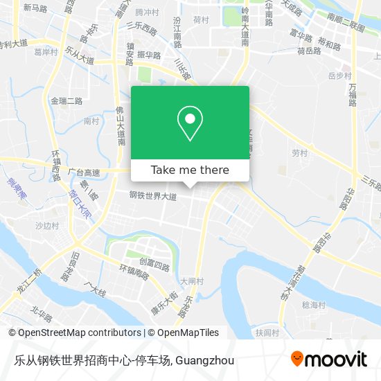 乐从钢铁世界招商中心-停车场 map