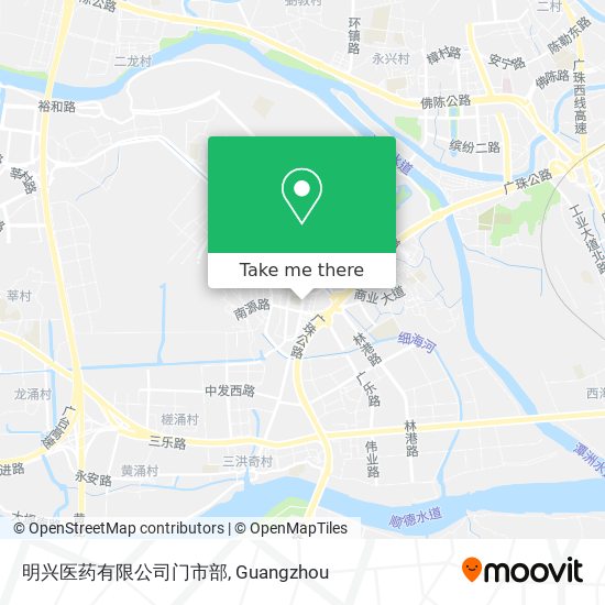 明兴医药有限公司门市部 map