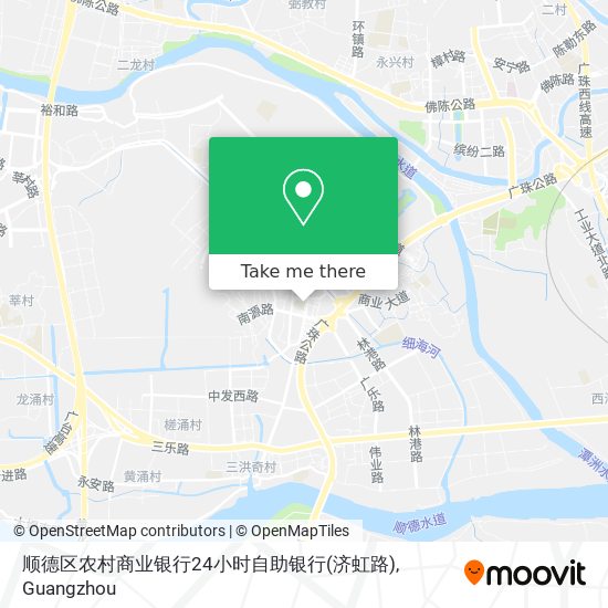 顺德区农村商业银行24小时自助银行(济虹路) map