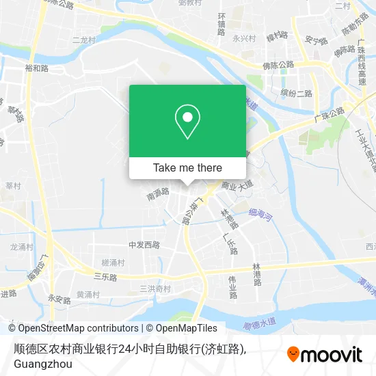 顺德区农村商业银行24小时自助银行(济虹路) map