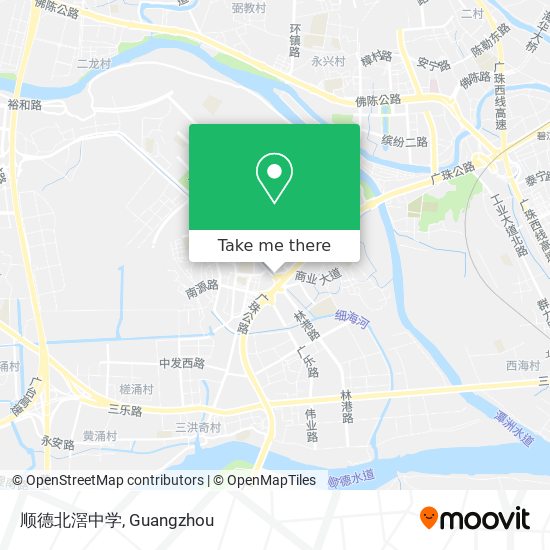 顺德北滘中学 map