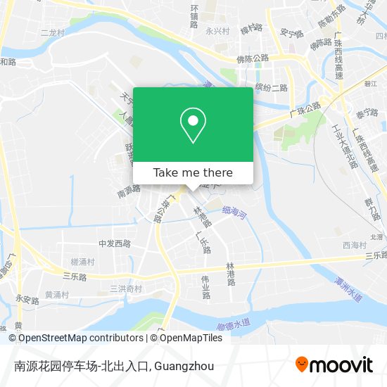 南源花园停车场-北出入口 map