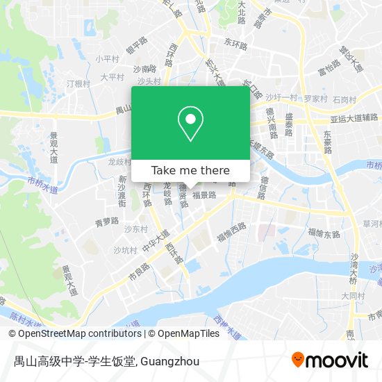 禺山高级中学-学生饭堂 map