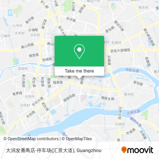 大润发番禺店-停车场(汇景大道) map