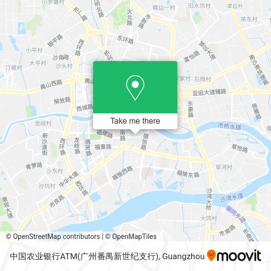 中国农业银行ATM(广州番禺新世纪支行) map