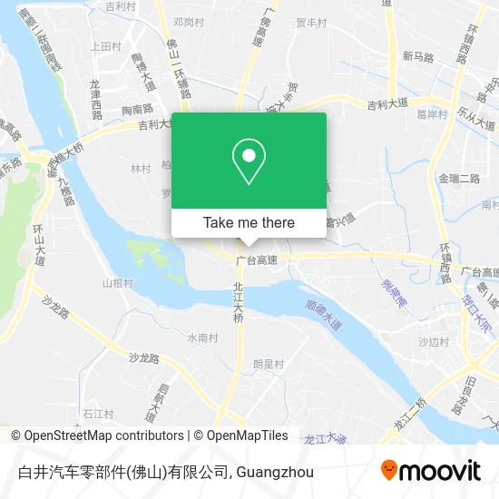 白井汽车零部件(佛山)有限公司 map