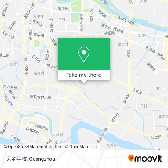 大罗学校 map