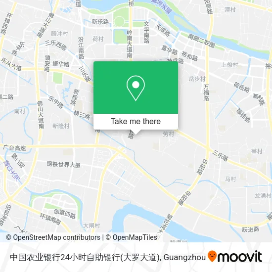 中国农业银行24小时自助银行(大罗大道) map