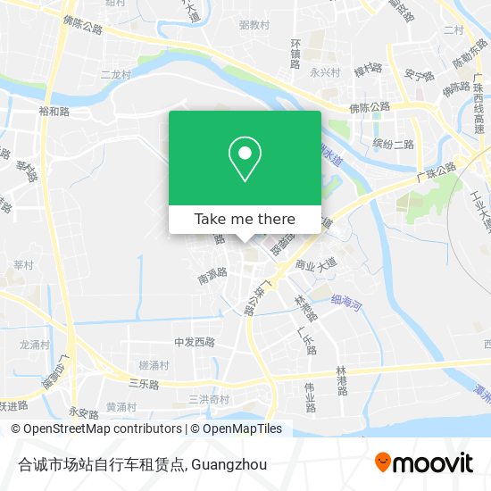合诚市场站自行车租赁点 map