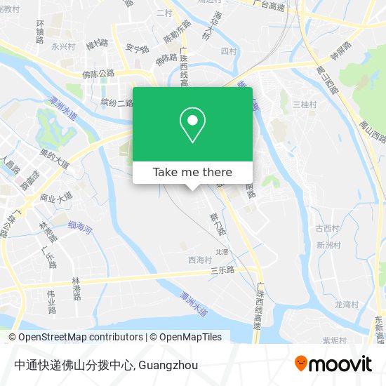 中通快递佛山分拨中心 map