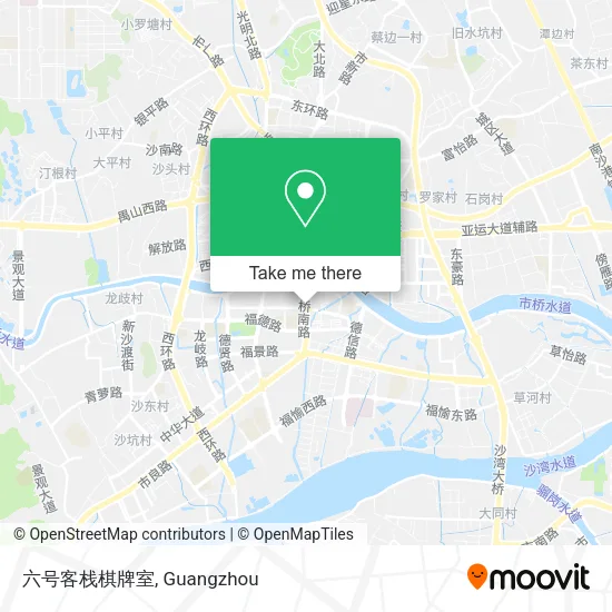 六号客栈棋牌室 map