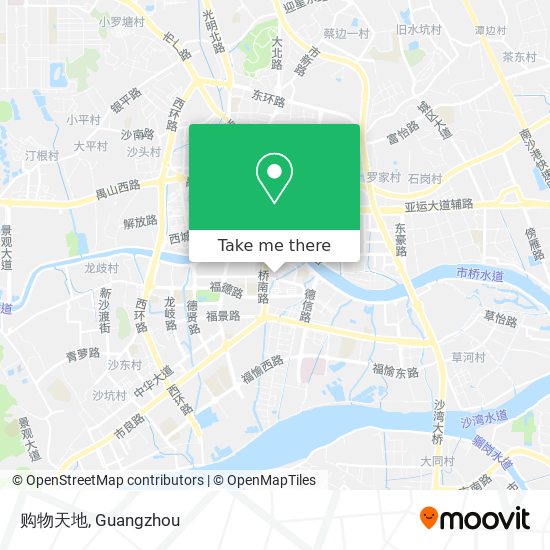 购物天地 map