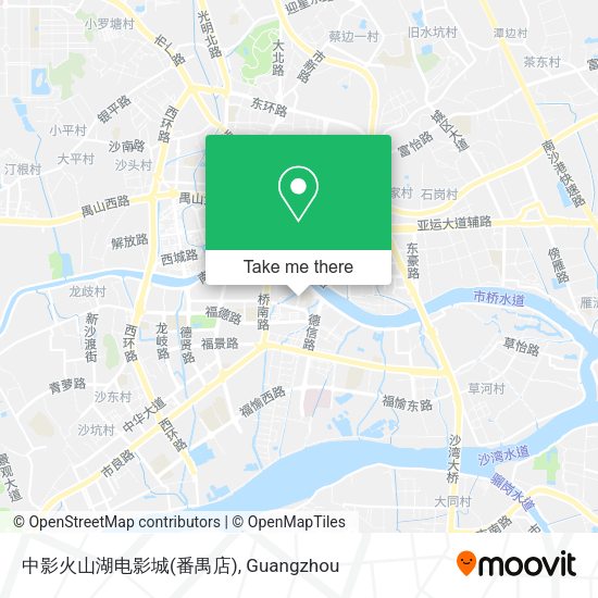 中影火山湖电影城(番禺店) map