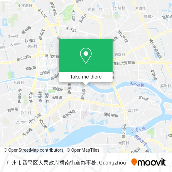 广州市番禺区人民政府桥南街道办事处 map