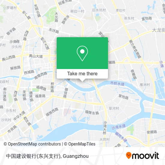 中国建设银行(东兴支行) map