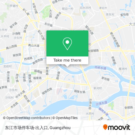 东江市场停车场-出入口 map