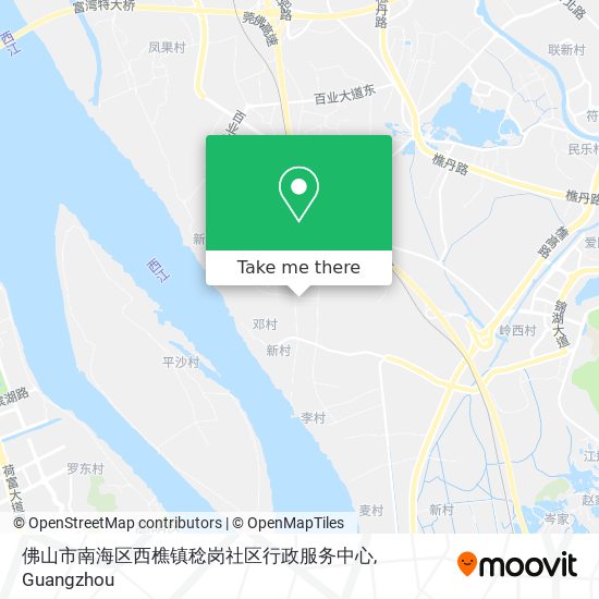 佛山市南海区西樵镇稔岗社区行政服务中心 map