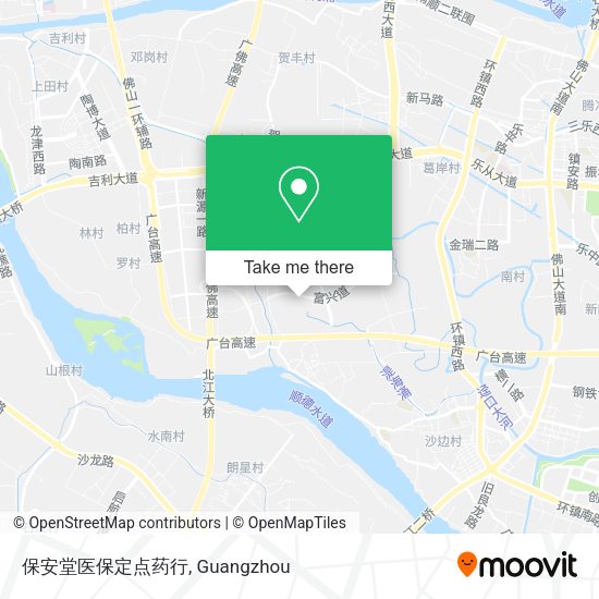 保安堂医保定点药行 map