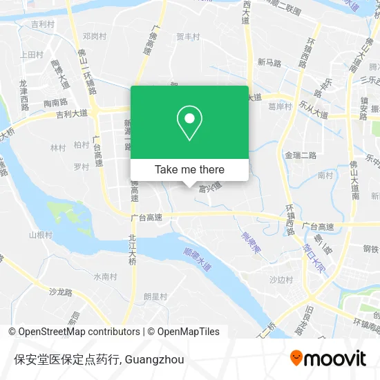 保安堂医保定点药行 map