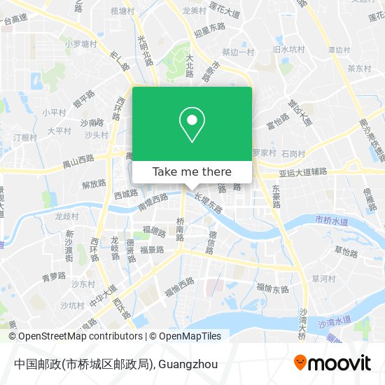 中国邮政(市桥城区邮政局) map