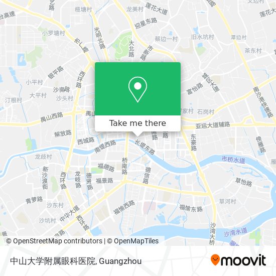 中山大学附属眼科医院 map